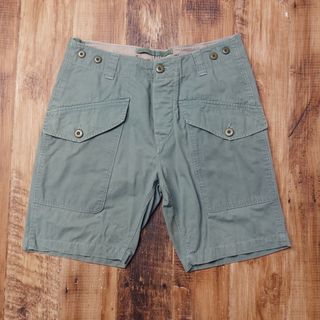 28インチ ハーフパンツ メンズ H&M 古着 グリーン MM6