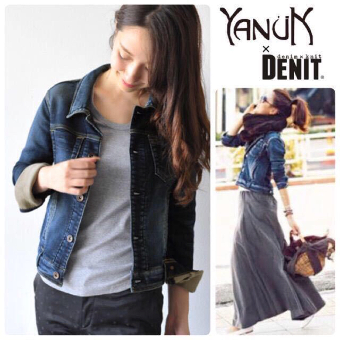 YANUK(ヤヌーク)のヤヌーク  DENIT デニット Gジャン ジャケット VID 新品 XS レディースのジャケット/アウター(Gジャン/デニムジャケット)の商品写真