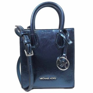 マイケルコース(Michael Kors)の【新品】マイケルコース バッグ ショルダーバッグ 35H3SM9C0M TEAL (ティール) MICHAEL KORS マーサー エクストラ スモール パテント調 NS 2WAY ショッパー クロスボディ 斜め掛け アウトレット レディース(ショルダーバッグ)