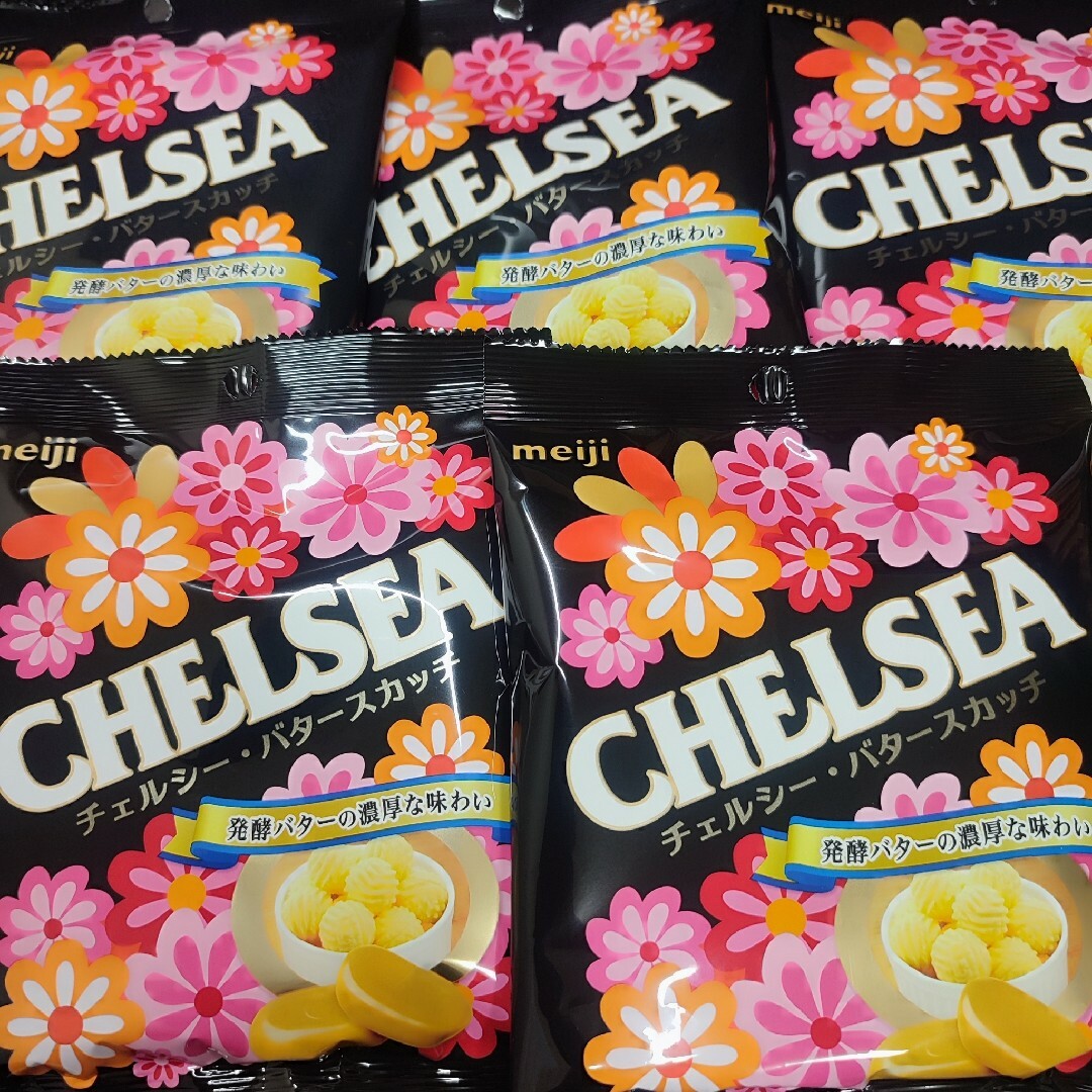 チェルシー 　バタースカッチ　５袋　 CHELSEA 明治チェルシー 食品/飲料/酒の食品(菓子/デザート)の商品写真