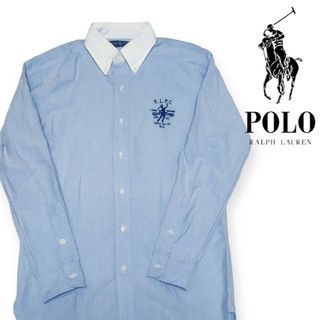 ポロラルフローレン(POLO RALPH LAUREN)の【希少】ポロラルフローレン　テニスモチーフ　クレリック　ボタンダウンシャツ　美品(シャツ)