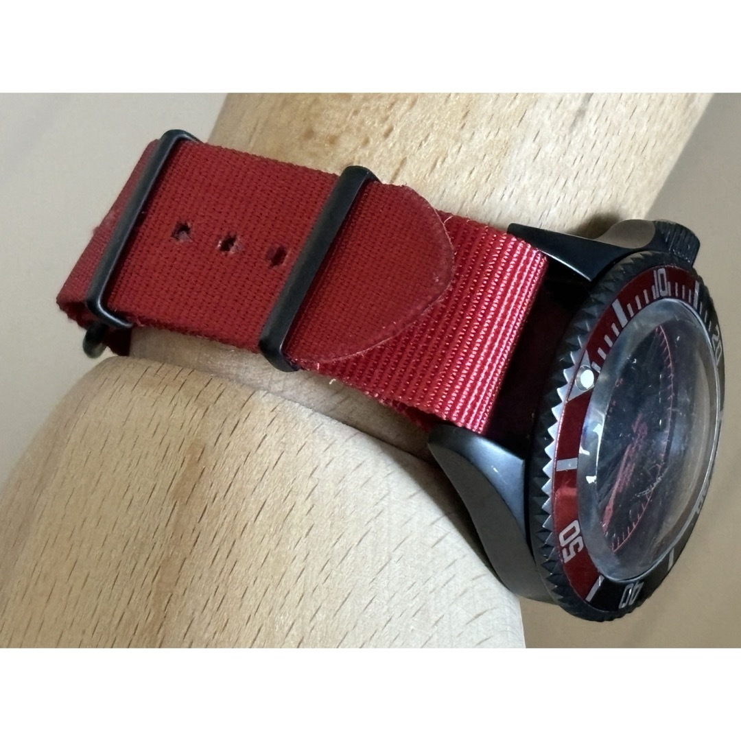 RADIO EVA(ラヂオエヴァ)のエヴァンゲリオン/RADIO EVA/コラボ/時計/限定/アスカ/弐号機/黒×赤 メンズの時計(腕時計(アナログ))の商品写真