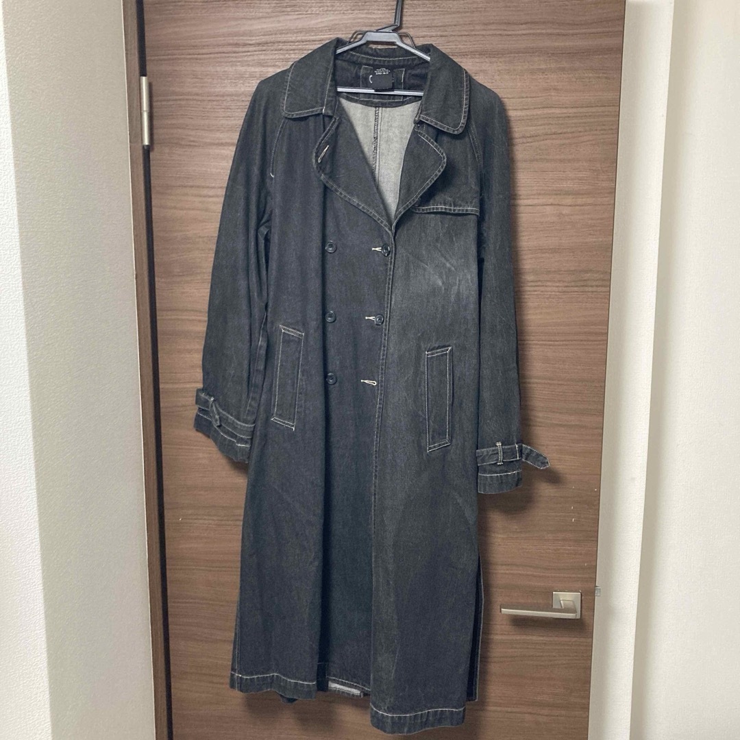 トレンチコート ブラックデニム レディースのジャケット/アウター(トレンチコート)の商品写真