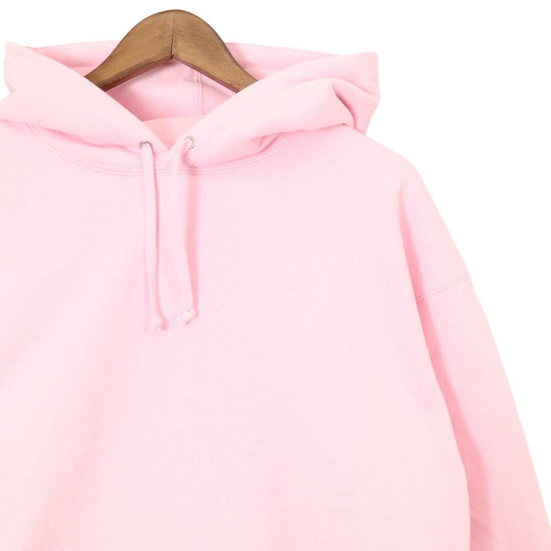 Supreme(シュプリーム)のシュプリーム ピンク 2023年秋冬 サテン アップリケ プルオーバーフーディ Satin Applique Hooded Sweatshirt L メンズのトップス(その他)の商品写真