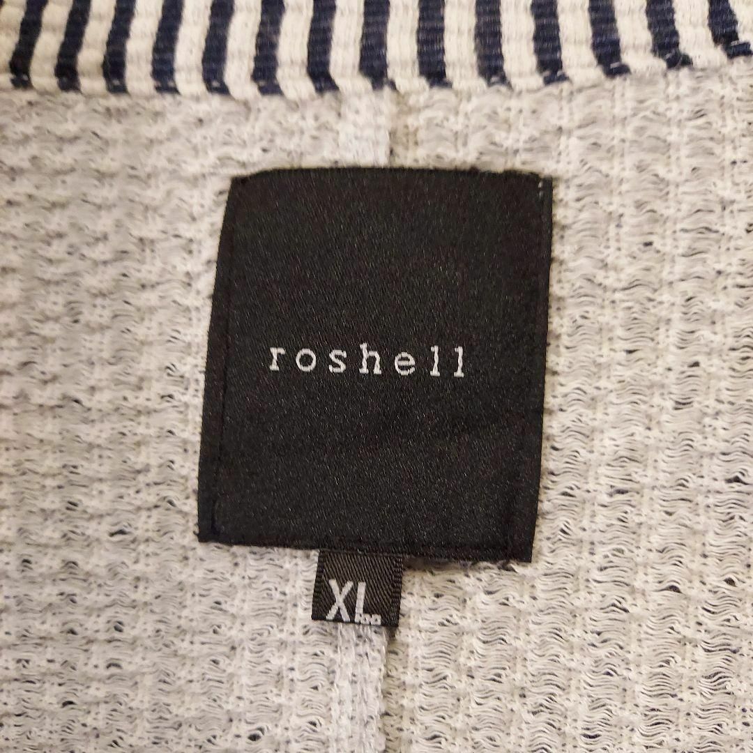 roshell　ジャケット　シアサッカー　ストライプ　ネイビー　ホワイト　XL メンズのジャケット/アウター(テーラードジャケット)の商品写真