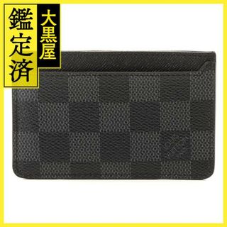 ルイヴィトン(LOUIS VUITTON)のルイ・ヴィトンネオ･ポルトカルトダミエ・グラフィットグレー 【460】(名刺入れ/定期入れ)