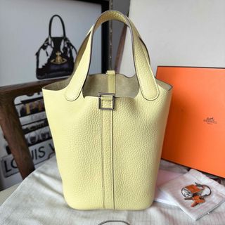 エルメス(Hermes)の【HERMES】 ピコタンロックPM ジョーヌプッサン　イエロー系　ハンドバッグ(ハンドバッグ)