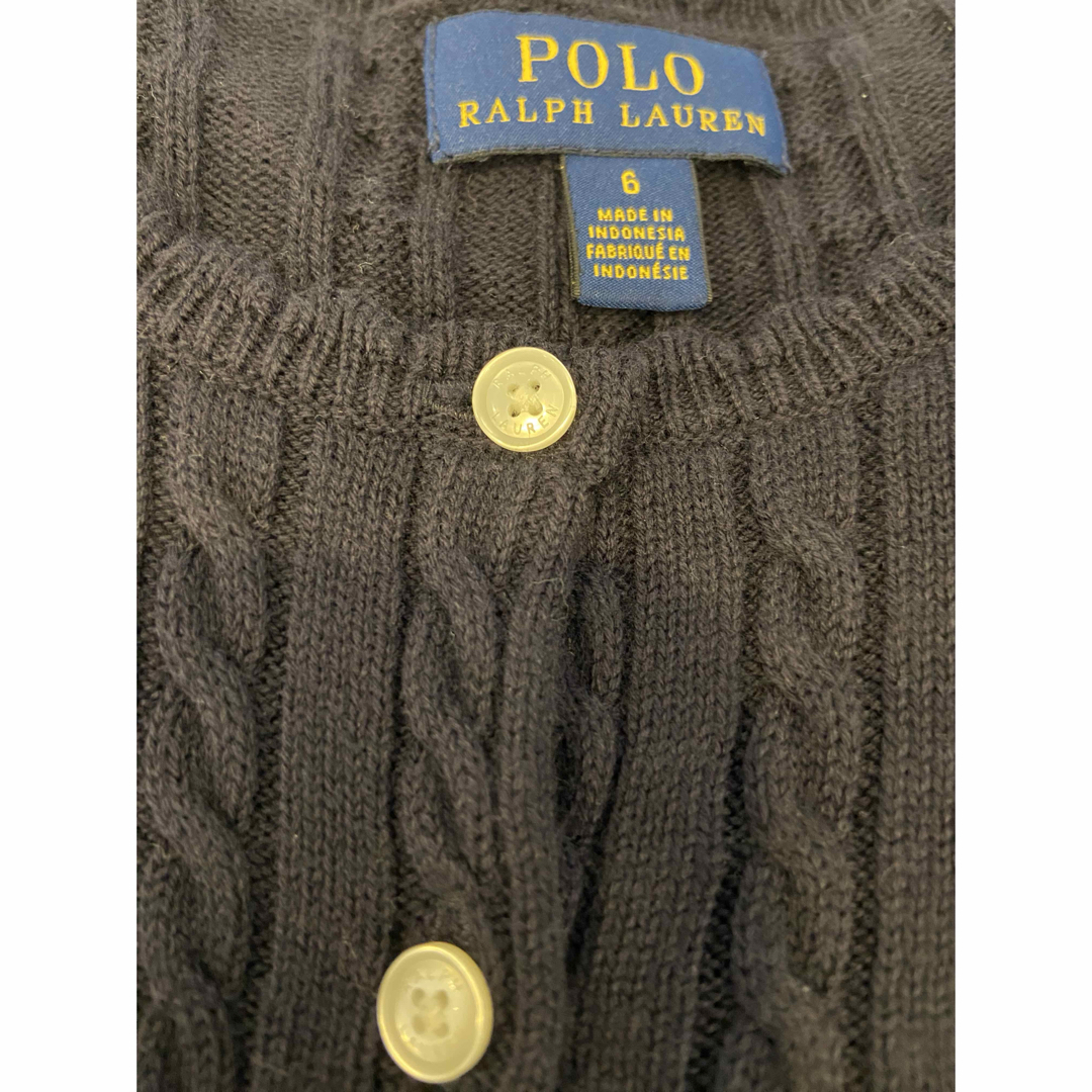 POLO RALPH LAUREN(ポロラルフローレン)のラルフローレン/カーディガン/6サイズ/送料込み キッズ/ベビー/マタニティのキッズ服女の子用(90cm~)(カーディガン)の商品写真