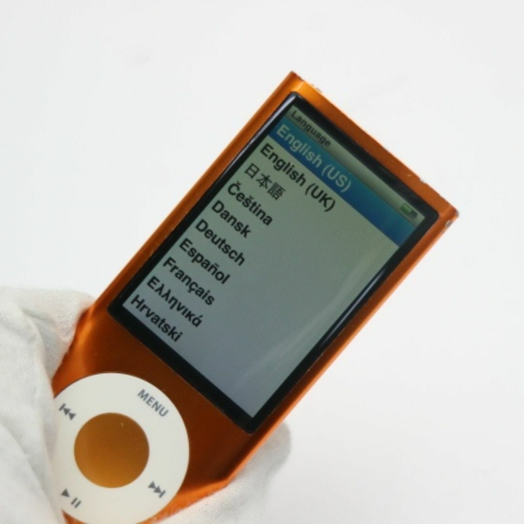 iPod(アイポッド)の超美品 iPOD nano 第5世代 16GB オレンジ  M444 スマホ/家電/カメラのオーディオ機器(ポータブルプレーヤー)の商品写真