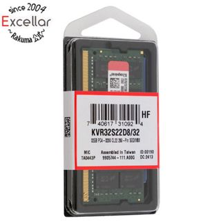 キングストン(Kingston)のKingston製　KVR32S22D8/32　SODIMM DDR4 PC4-25600 32GB(PCパーツ)