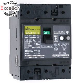 【新品(開封のみ・箱きず・やぶれ)】 日東工業　漏電ブレーカ GE53C 3P 50A F30