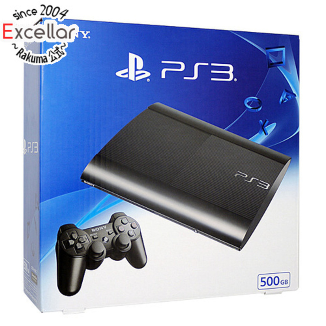 PlayStation3(プレイステーション3)のSONY　プレイステーション3 500GB ブラック CECH-4300C　本体のみ 元箱あり エンタメ/ホビーのゲームソフト/ゲーム機本体(家庭用ゲーム機本体)の商品写真