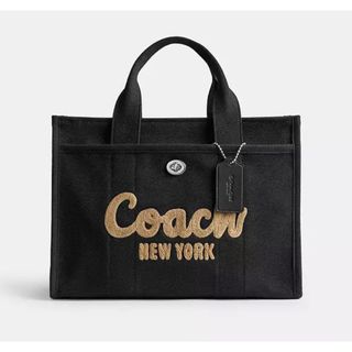 COACH - 新品 コーチ トートバッグショルダーバッグ大サイズブラック