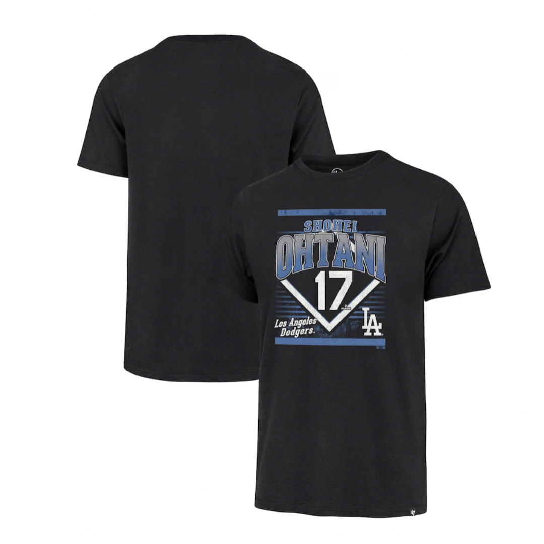 MLB(メジャーリーグベースボール)のMLB 大谷翔平 ドジャース フランクリン Tシャツ XLサイズ ブラック メンズのトップス(Tシャツ/カットソー(半袖/袖なし))の商品写真