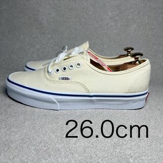 ヴァンズ(VANS)のバンズ オーセンティック スニーカー 26㎝ キャンバス アイボリー(スニーカー)