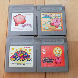 ゲームボーイ(ゲームボーイ)のゲームボーイ　ソフト　4本セット(携帯用ゲームソフト)