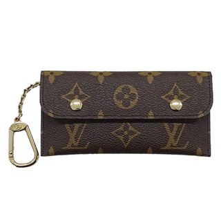 ルイヴィトン(LOUIS VUITTON)のルイ ヴィトン LOUIS VUITTON キーケース モノグラム レディース メンズ ブランド コインケース 小銭入れ ミュルティクレ ラバ M60029 ブラウン おしゃれ 【中古】(キーケース/名刺入れ)