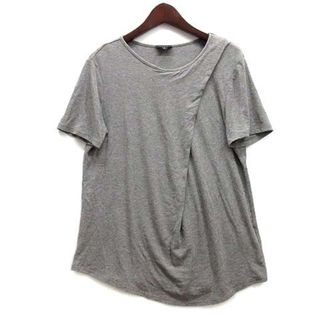 セオリー ドレープリブ レーヨン Tシャツ カットソー 半袖 グレー S