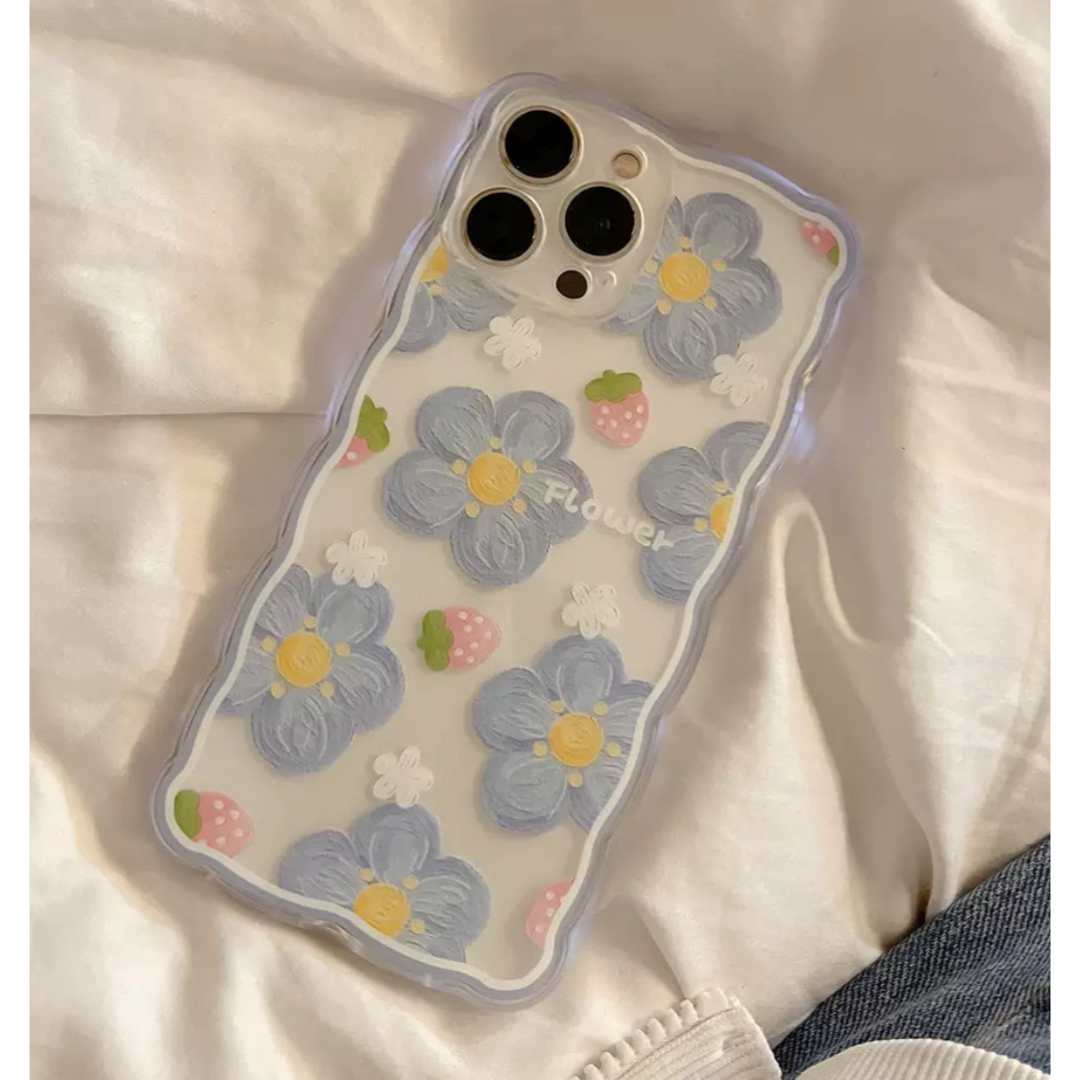 iPhone 14 15 花  スマホケース フラワー 携帯アクセサリー 可愛い スマホ/家電/カメラのスマホアクセサリー(iPhoneケース)の商品写真