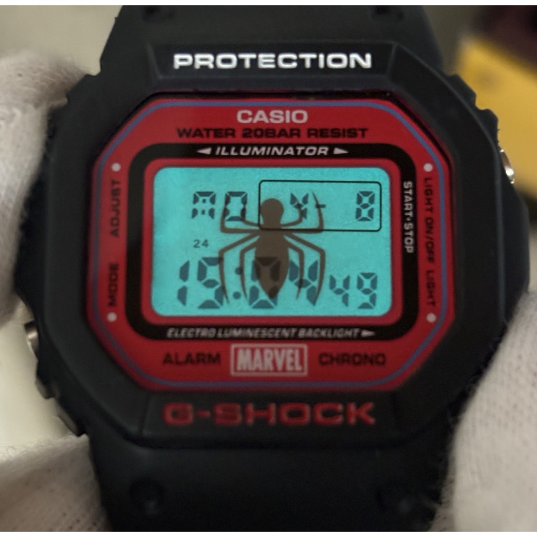 G-SHOCK(ジーショック)のコラボ/G-SHOCK/スパイダーマン/DW-5600/スピード/MARVEL メンズの時計(腕時計(デジタル))の商品写真