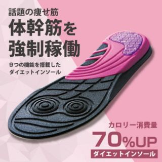 体幹筋エクササイズインソールツインボー/筋力UP O脚 極薄 ウォーキング(M)(エクササイズ用品)