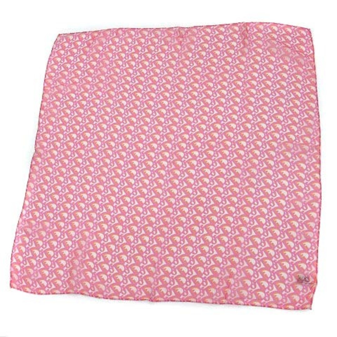 Christian Dior(クリスチャンディオール)のクリスチャンディオール トロッター シアー シルク スカーフ チーフ ピンク レディースのファッション小物(バンダナ/スカーフ)の商品写真