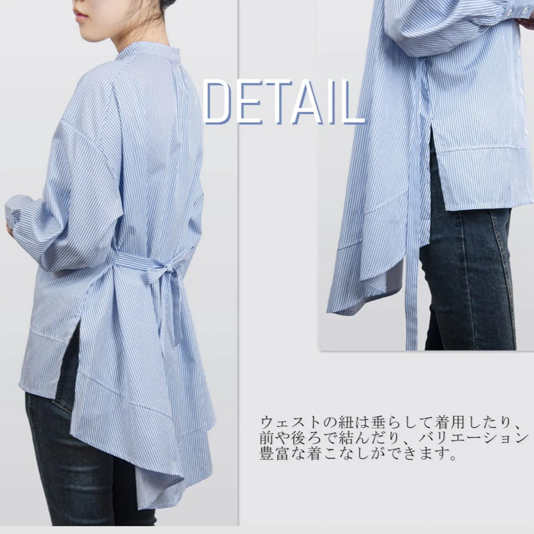 SPRING SEAON シャツ ブラウス レディース チュニック 長袖 L レディースのトップス(シャツ/ブラウス(長袖/七分))の商品写真