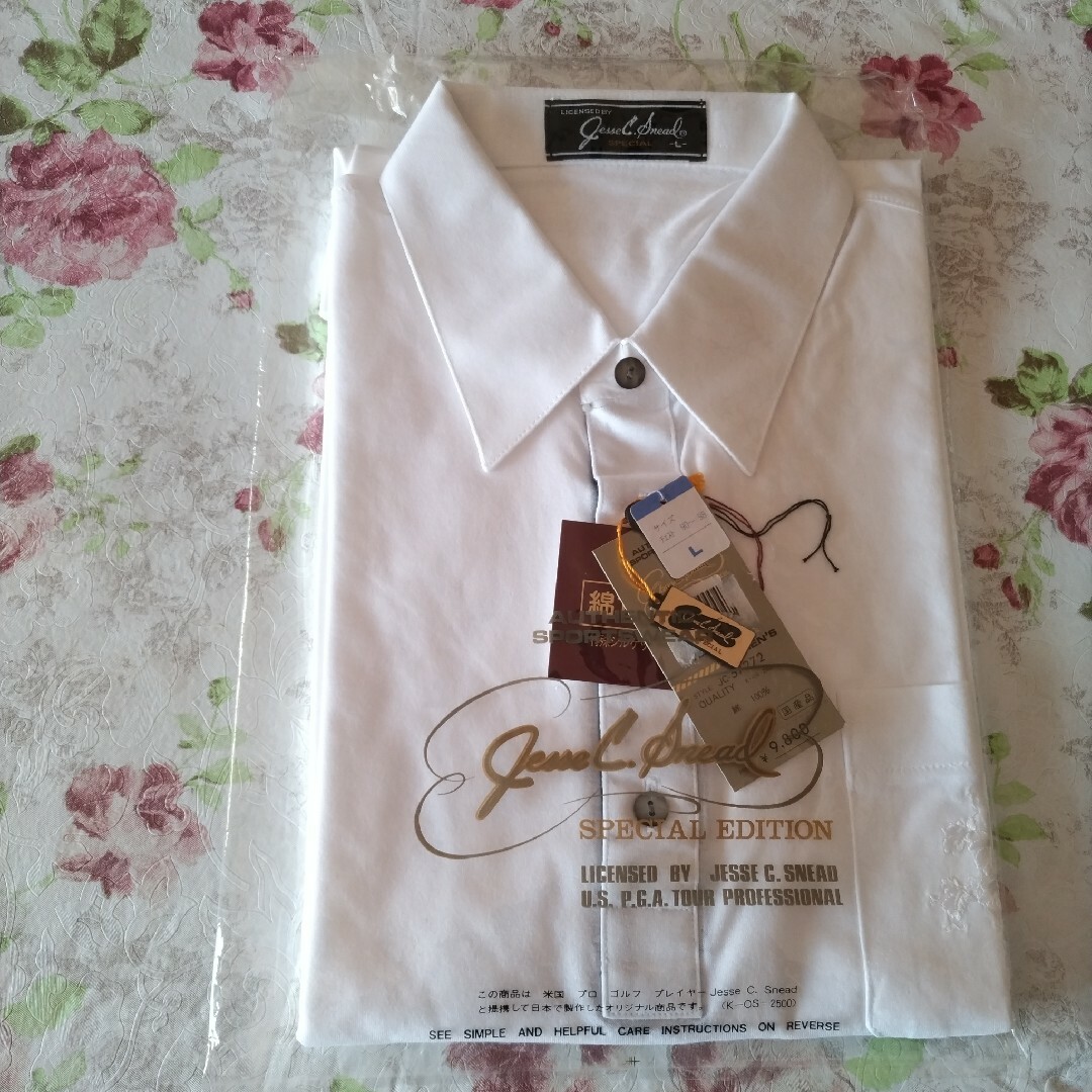 ポロシャツ　刺繍　White メンズのトップス(ポロシャツ)の商品写真