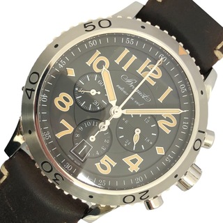 ブレゲ(Breguet)の　ブレゲ Breguet タイプXXl 3817 ブラック SS/革ベルト 自動巻き メンズ 腕時計(その他)