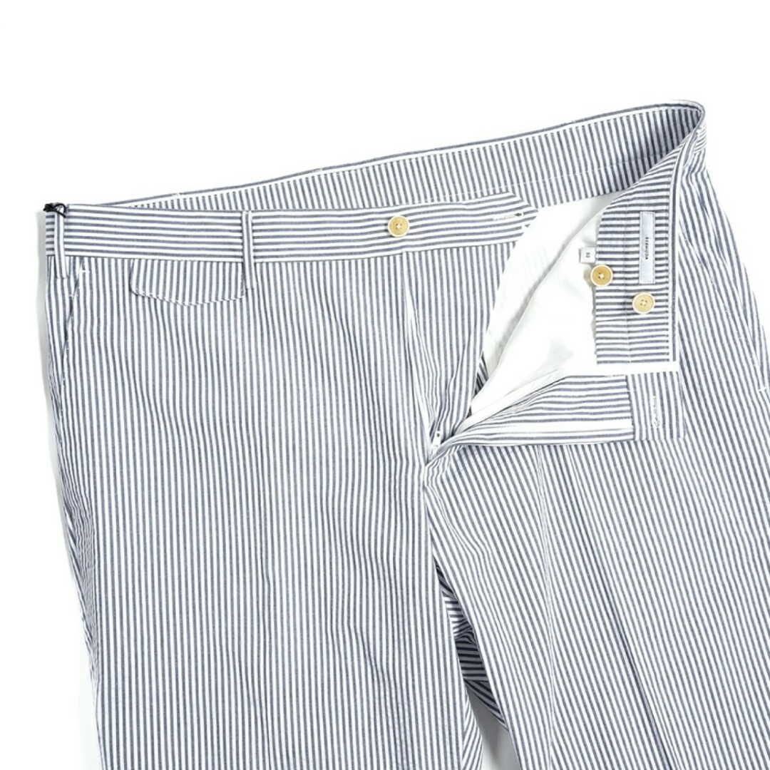 PT01(ピーティーゼロウーノ)のPT TRINO シアサッカー ショートパンツ ネイビーストライプ メンズのパンツ(ショートパンツ)の商品写真