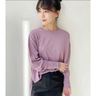 アパルトモンドゥーズィエムクラス(L'Appartement DEUXIEME CLASSE)のL'Appartement SIDE SLIT KNIT ピンク(ニット/セーター)