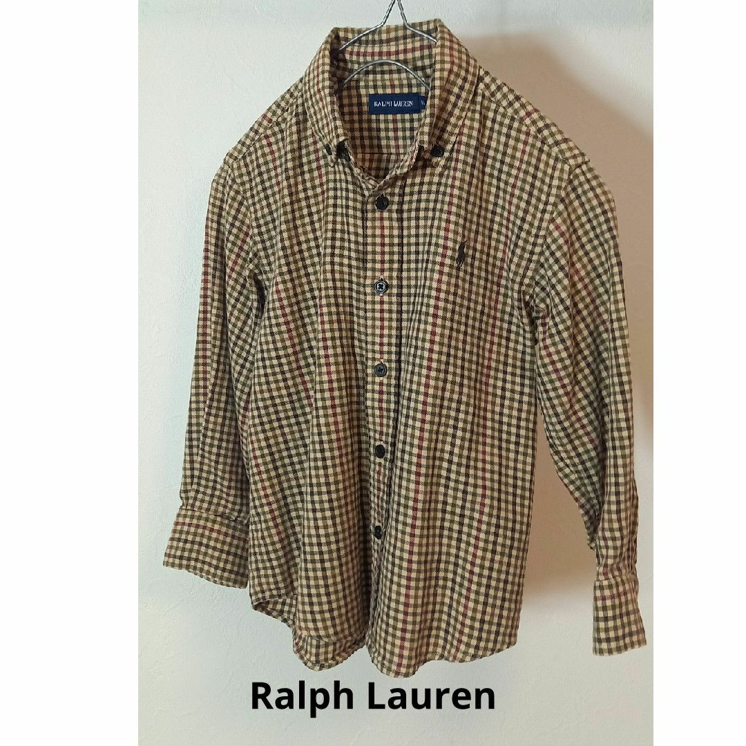 Ralph Lauren(ラルフローレン)のラルフローレン　チェックシャツ 110　キッズ　男の子 キッズ/ベビー/マタニティのキッズ服男の子用(90cm~)(ブラウス)の商品写真