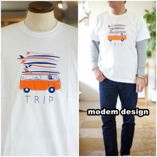 モデムデザイン(modem design)のmodemdesign モデムデザイン　半袖T　カットソー 23100575 M(Tシャツ/カットソー(半袖/袖なし))