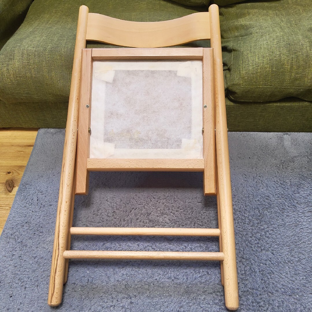 MUJI (無印良品)(ムジルシリョウヒン)の無印良品　折りたたみ木製チェア　むじるし　椅子 インテリア/住まい/日用品の椅子/チェア(折り畳みイス)の商品写真