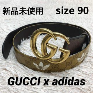 グッチ(Gucci)の☆未使用品☆グッチ × アディダス コラボ GGマーモント ベルト ベージュ(ベルト)