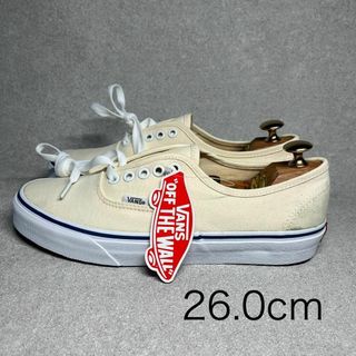 ヴァンズ(VANS)のバンズ オーセンティック スニーカー 26㎝ キャンバス アイボリー ♫(スニーカー)