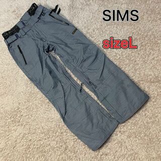 シムス(SIMS)のシムス　SIMS スノーボードウェア　パンツ　ストライプ　メンズL(ウエア/装備)