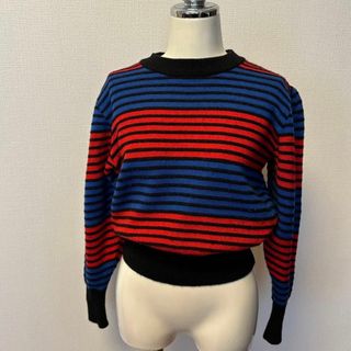 イヴサンローラン(Yves Saint Laurent)のvintage YVES SAINT LAURENT ボーダーニット(ニット/セーター)