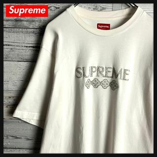 シュプリーム(Supreme)の【希少デザイン】シュプリーム☆ラメ入りビッグ刺繍ロゴ入り半袖Tシャツ(その他)