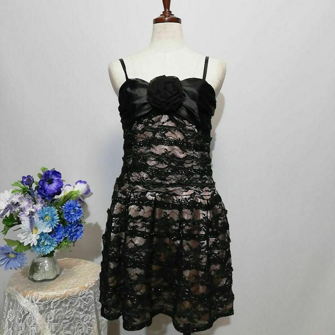 C.C.CROSS 極上美品　ドレス　ワンピース　パーティー　Мサイズ　ピンク レディースのフォーマル/ドレス(ナイトドレス)の商品写真
