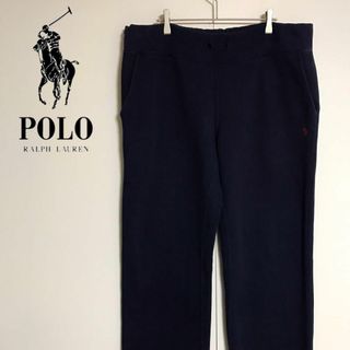 Ralph Lauren - 【人気定番】ポロバイラルフローレン　刺繍ロゴスウェットパンツ　ネイビーF939