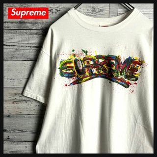 シュプリーム(Supreme)の【人気デザイン】シュプリーム☆センタービッグペイントロゴTシャツ 即完売(その他)