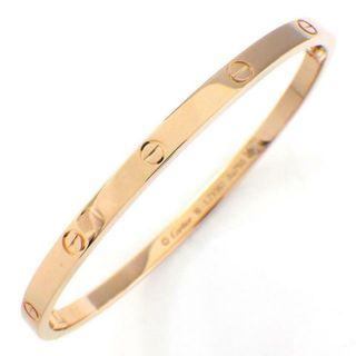 カルティエ(Cartier)のカルティエ Cartier ブレスレット ラブ スモールモデル SM B6047316 K18PG / #16 【箱・保付き】 【中古】(ブレスレット/バングル)