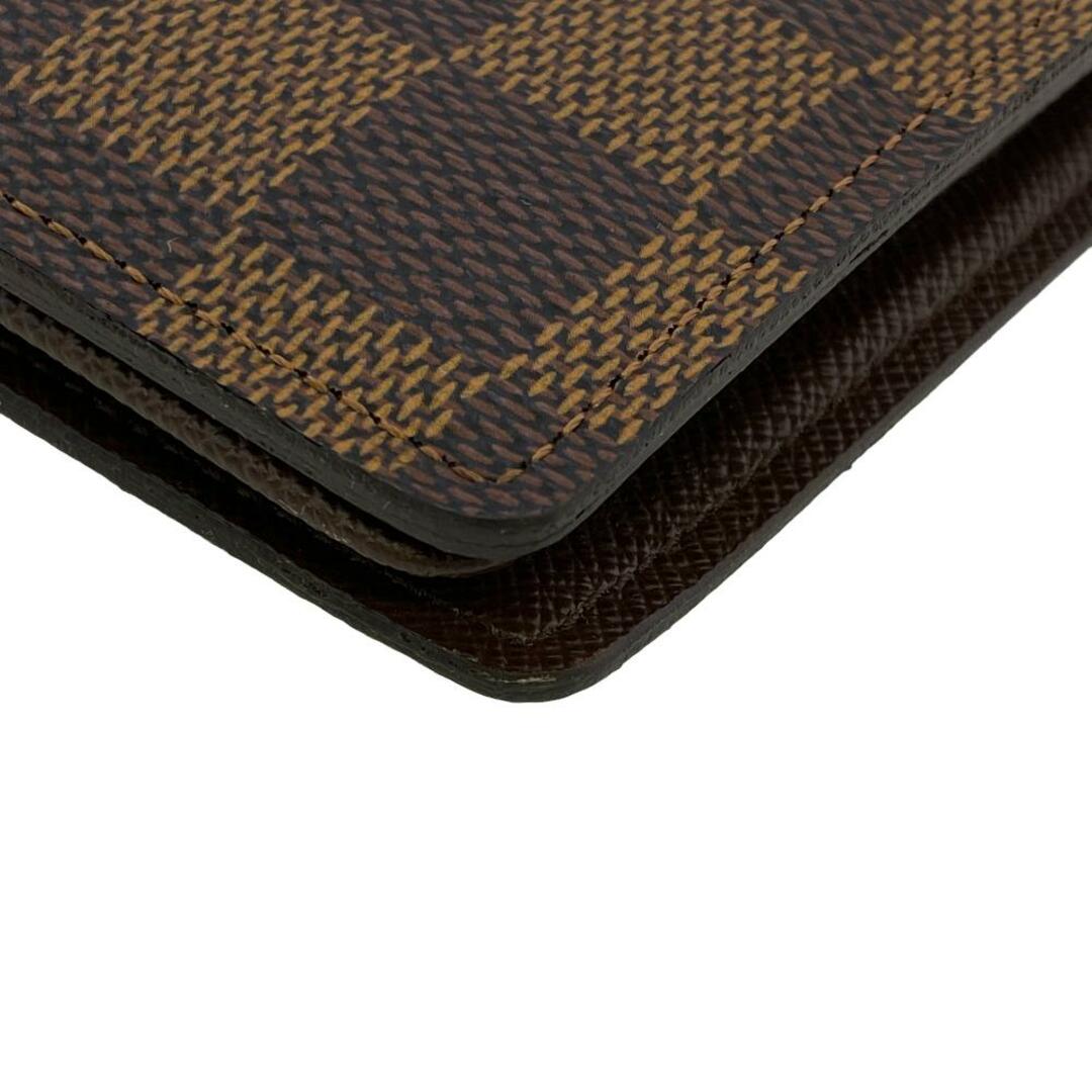 LOUIS VUITTON(ルイヴィトン)のルイヴィトン LOUIS VUITTON 二つ折り財布
 ダミエ ポルトフォイユ･フロリン  N60011 ブラウン メンズのファッション小物(折り財布)の商品写真