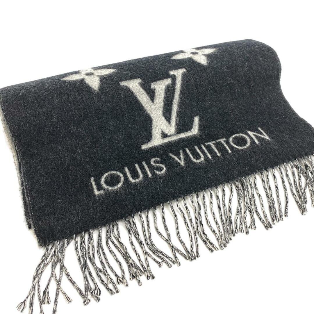 LOUIS VUITTON(ルイヴィトン)のルイヴィトン LOUIS VUITTON マフラー
 エシャルプレイキャビック M71040 ブラック レディースのファッション小物(マフラー/ショール)の商品写真