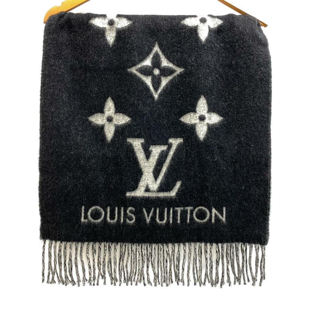 LOUIS VUITTON(ルイヴィトン)のルイヴィトン LOUIS VUITTON マフラー
 エシャルプレイキャビック M71040 ブラック レディースのファッション小物(マフラー/ショール)の商品写真