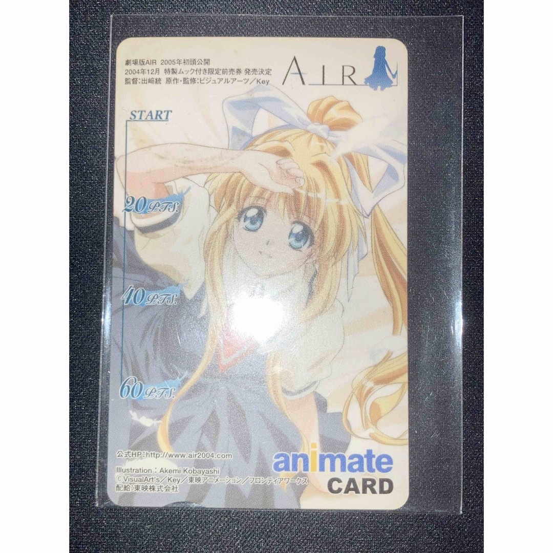 アニメイト ポイントカード AIR animate エンタメ/ホビーのアニメグッズ(カード)の商品写真