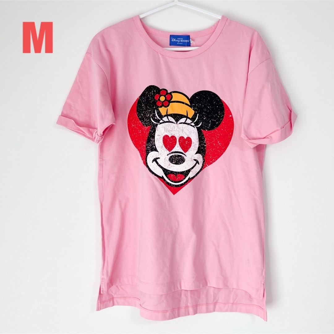 Disney(ディズニー)の東京ディズニーランド ハート ミニー ミッキー Tシャツ レディースのトップス(Tシャツ(半袖/袖なし))の商品写真