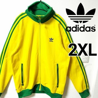 オリジナルス(Originals（adidas）)のアディダス 黄緑 ベッケンバウアー FBトラックジャケット ジャージ 男性2XL(ジャージ)