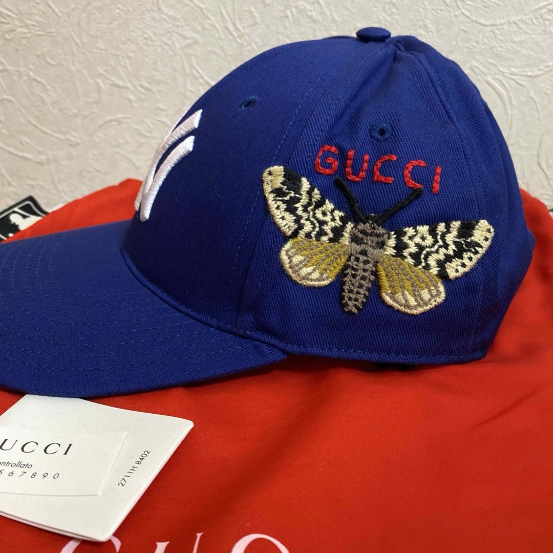 Gucci(グッチ)のGUCCI x MLB グッチ ベースボールキャップ 新品未使用 正規品 メンズの帽子(キャップ)の商品写真